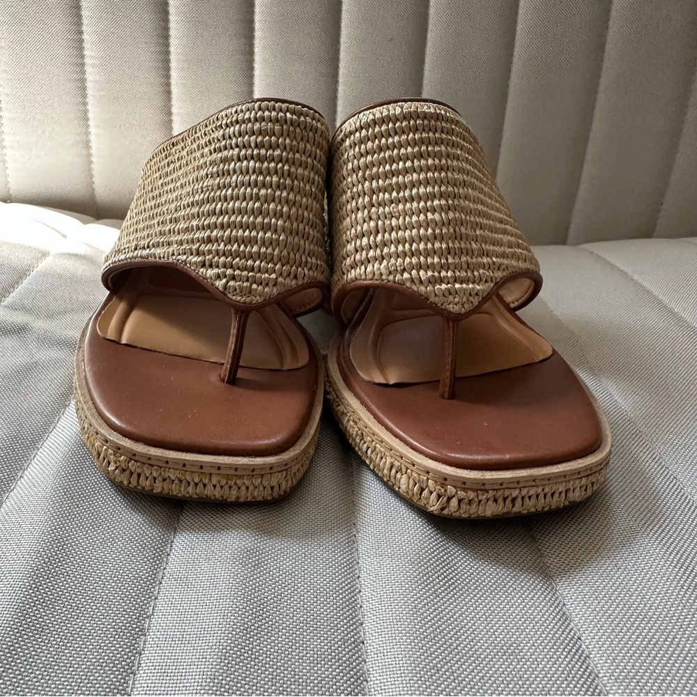 SARTO • Ferrara Platform Sandal in Natural - Picture 2 of 9
